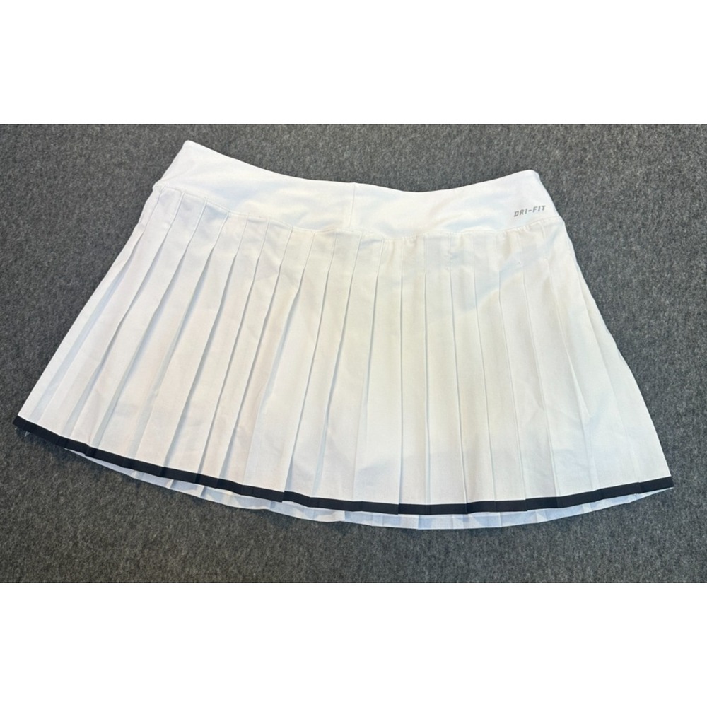 Nike Dri-Fit Victory Skort Shorts Skirt Off White Size Large 728773-100 Pleated - Picture 7 of 16